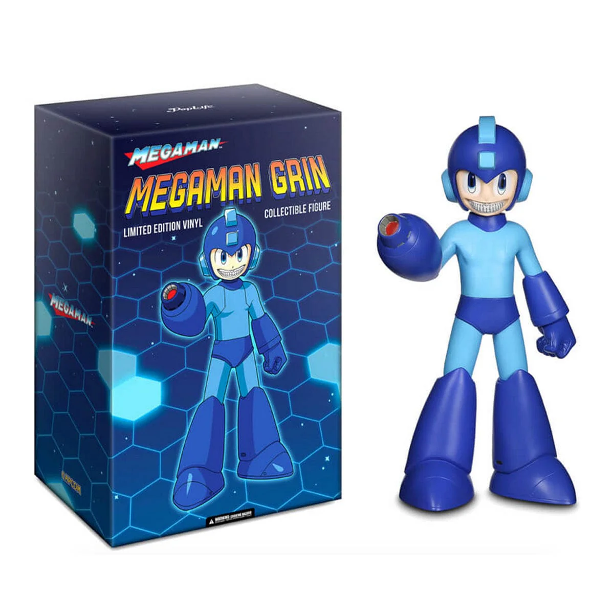 Mega Man Grin Capcom 15" Vinyl Figure Ron English Popaganda - Image 2